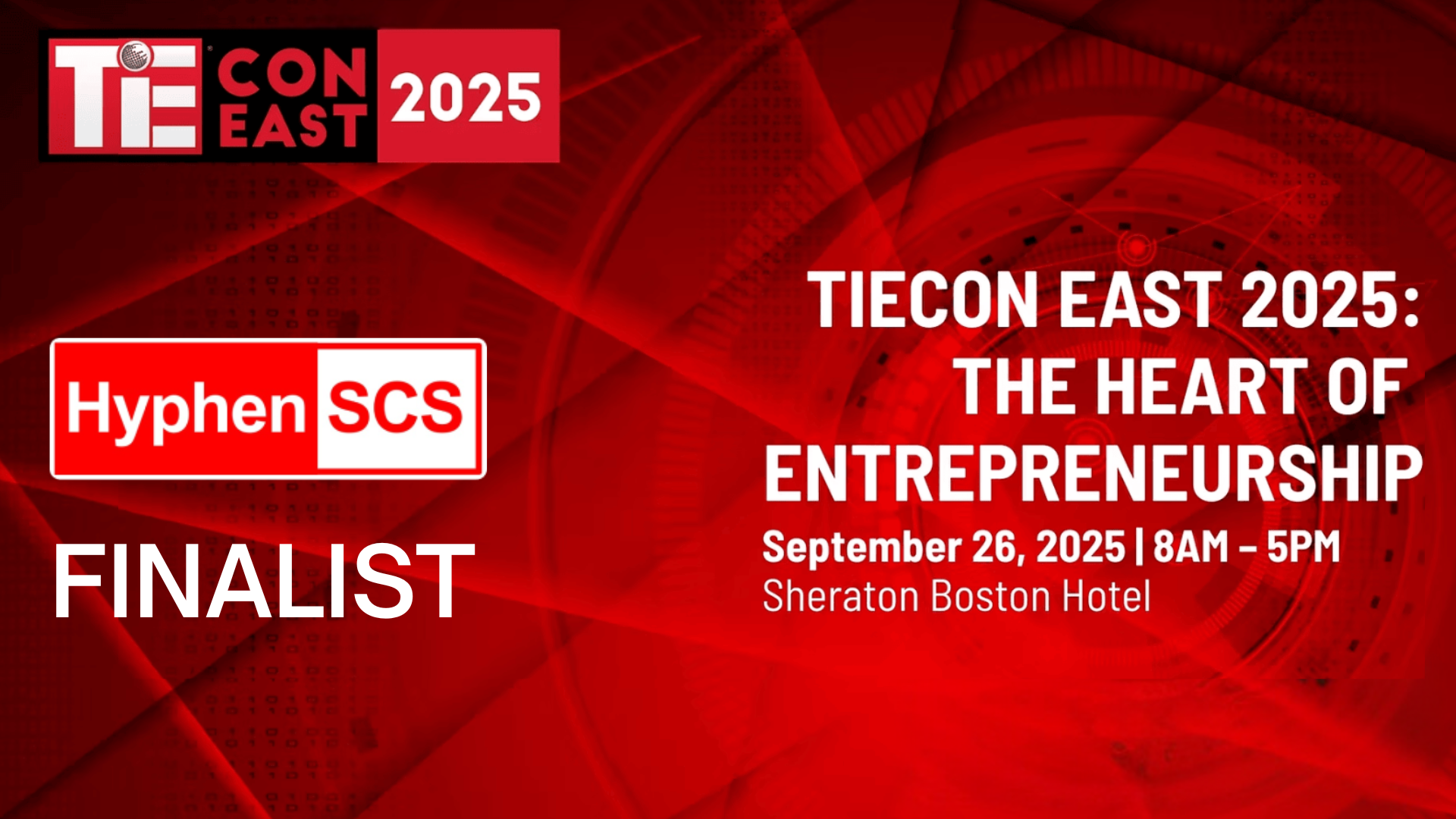 HyphenSCS Named Top 5 Finalist at TiECON East 2025 Emerging Company Showcase