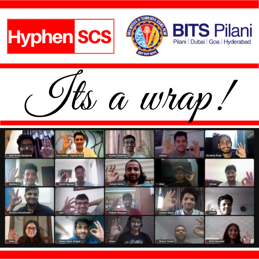Celebrating the Conclusion of BITS Pilani Students’ Summer Internship at HyphenSCS