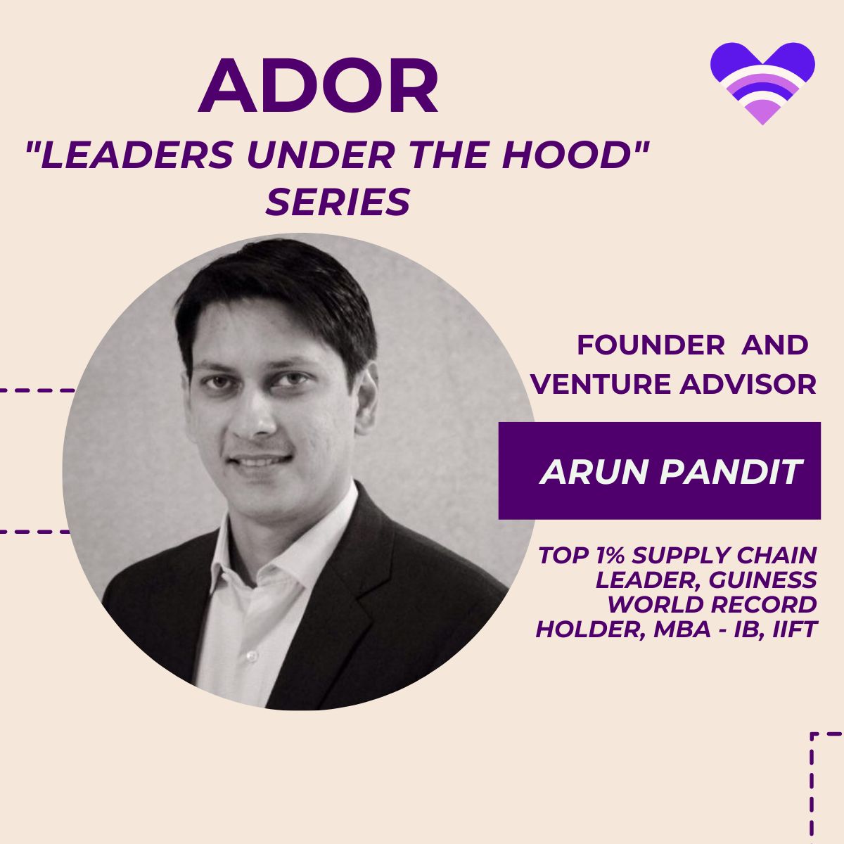 Arun Pandit: Recognized as a ‘Leader under the Hood’ by Ador