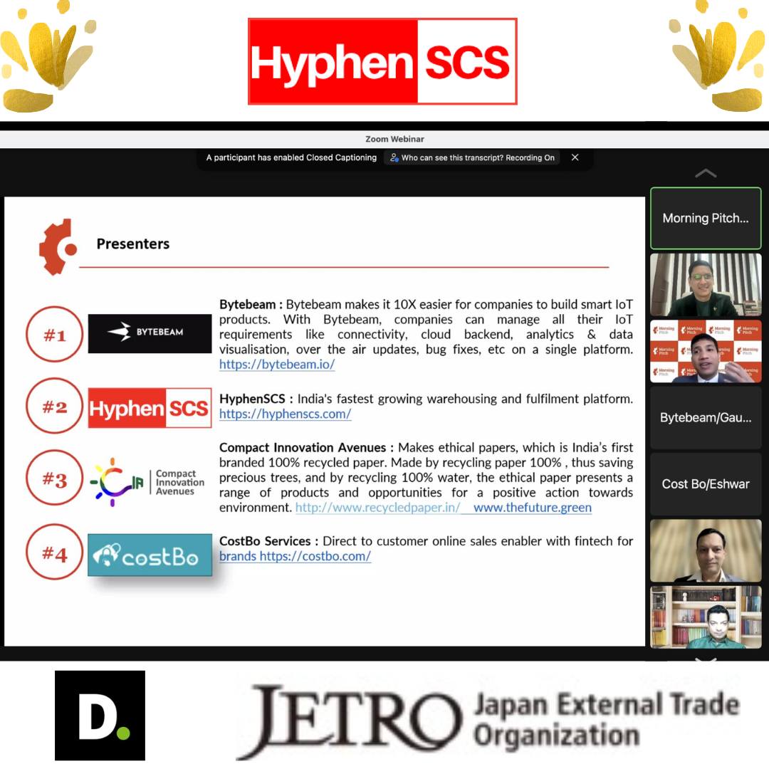 Hyphen SCS Presents at Morning Pitch Asia @ India Event