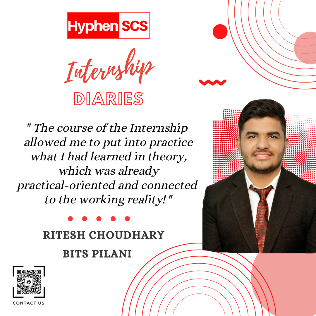 Internship Diaries: Experiences of Ritesh Choudhary from BITS Pilani