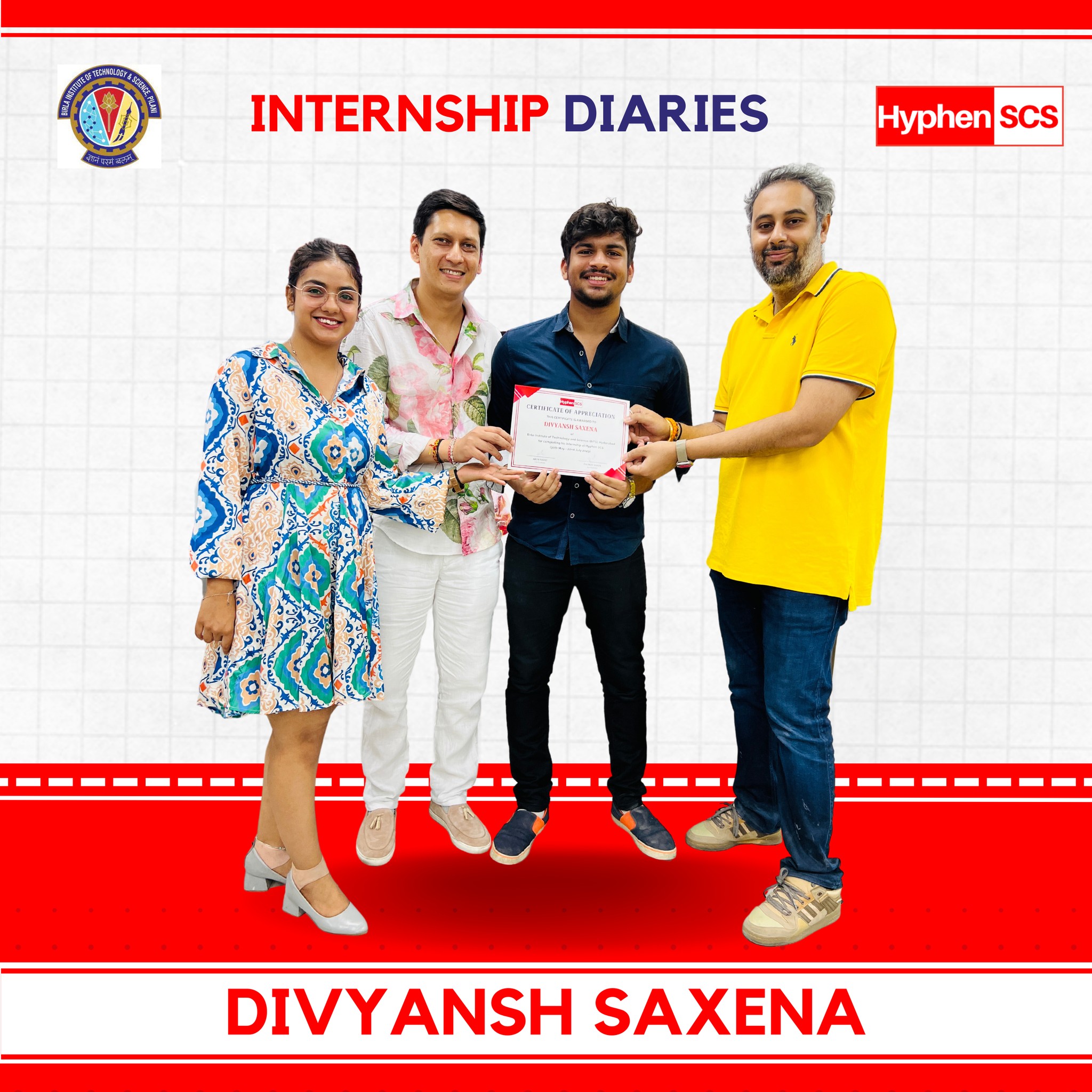 Acknowledging Divyansh Saxena’s Remarkable Contributions to Hyphen SCS