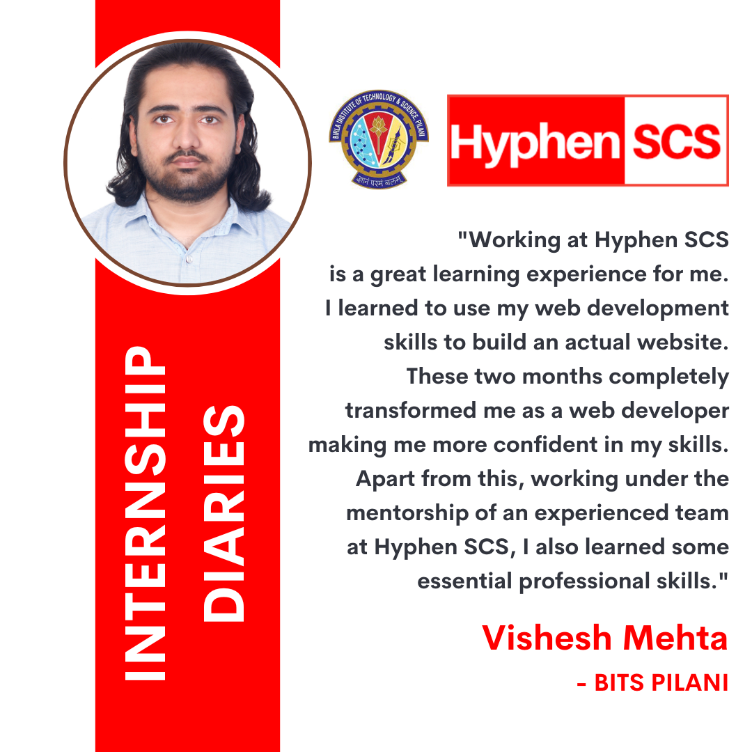 Internship Diaries: Vishesh Mehta’s Experience at PS-1 2021-2022