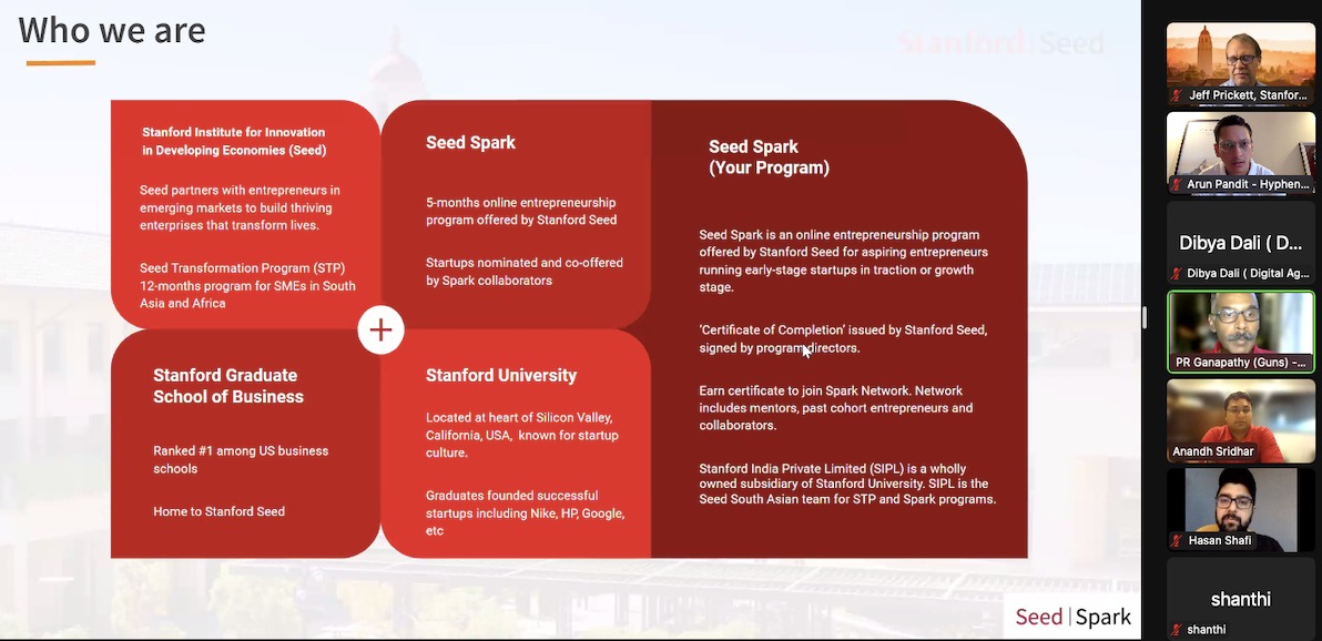 HyphenSCS’s Selection for the Prestigious Seed Spark Online Entrepreneurship Program