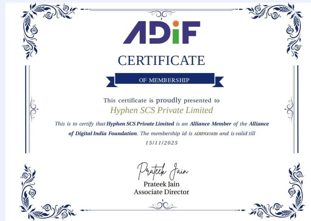 Hyphen SCS Joins ADIF: Paving the Way for Digital Transformation in India