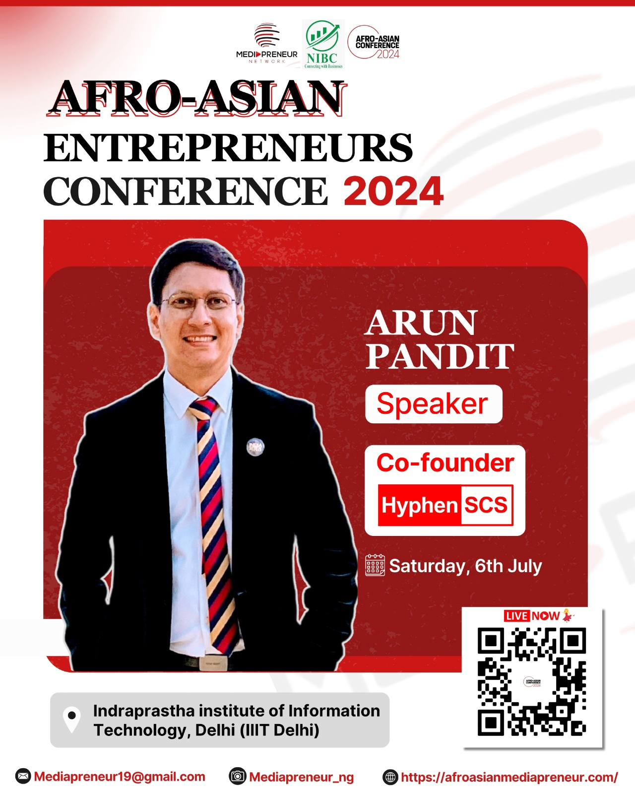 Empowering Innovators: Arun Pandit to Speak at Afro-Asian Entrepreneur Conference