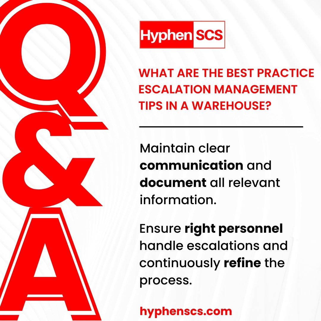 Best Practice Escalation Management Tips in a Warehouse