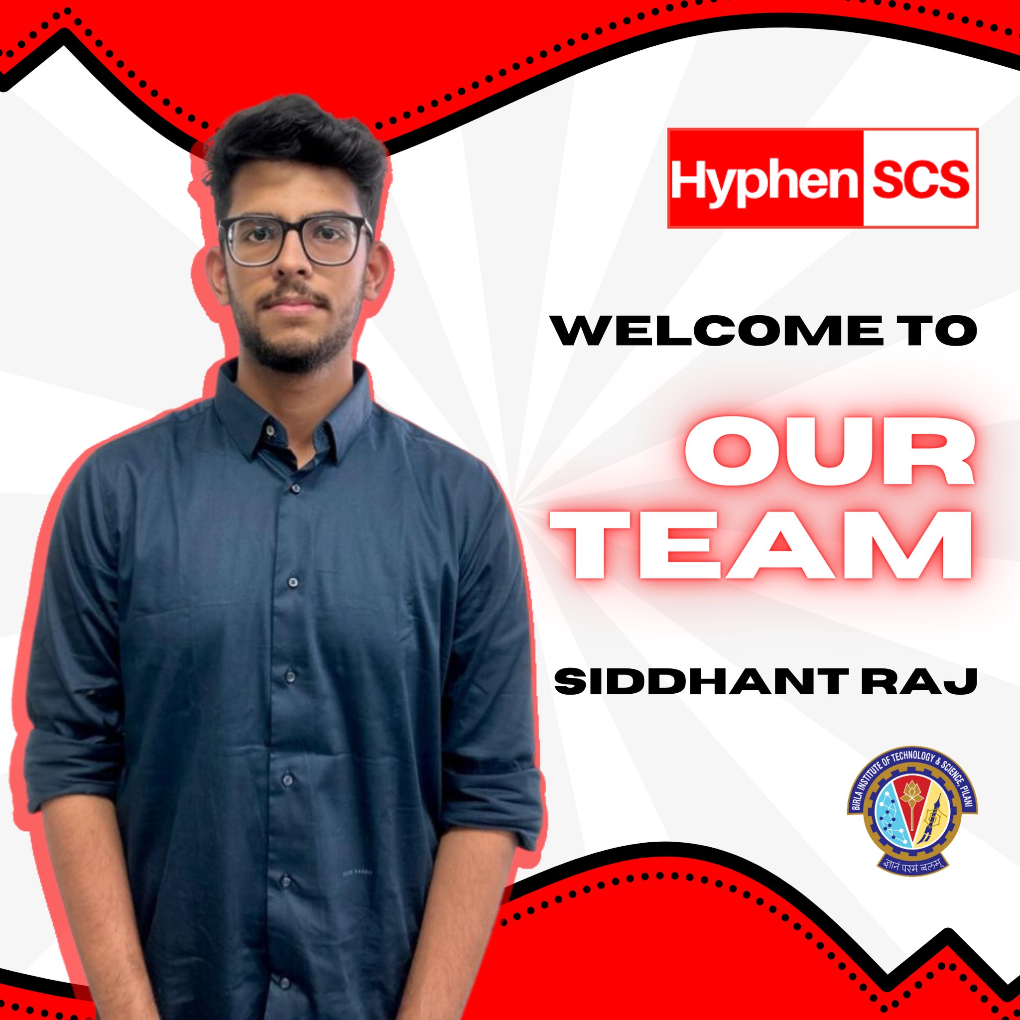 A Warm Welcome to Siddhant Raj Jadon, Our Newest Team Member at Hyphen SCS